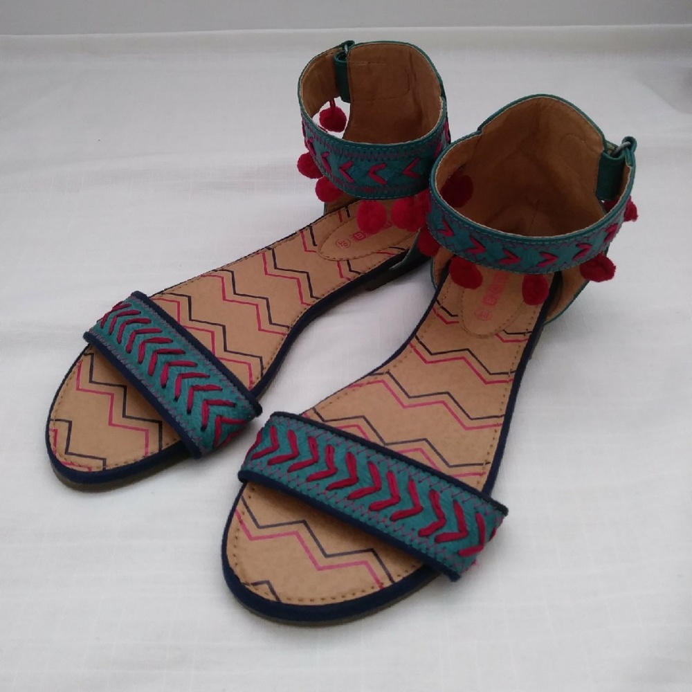 Boho Ankle Strap Sandals